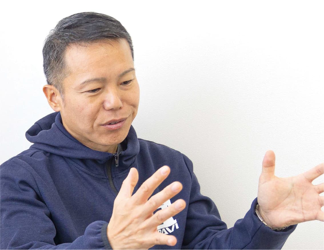 平野ビニール工業代表取締役平野利直の笑顔